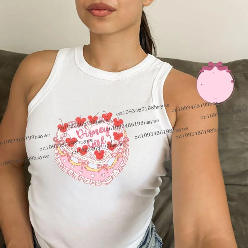 Disney Girl Birthday Cake Crop Tank Summer Cute Disney Birthday Mickey Minnie Womens Pink Y2K Fashion Hot Short Style Vest
Disney Girl Birthday Cake Crop Tank Summer Cute Disney Birthday Mickey Minnie Womens Pink Y2K Fashion Hot Short Style Vest