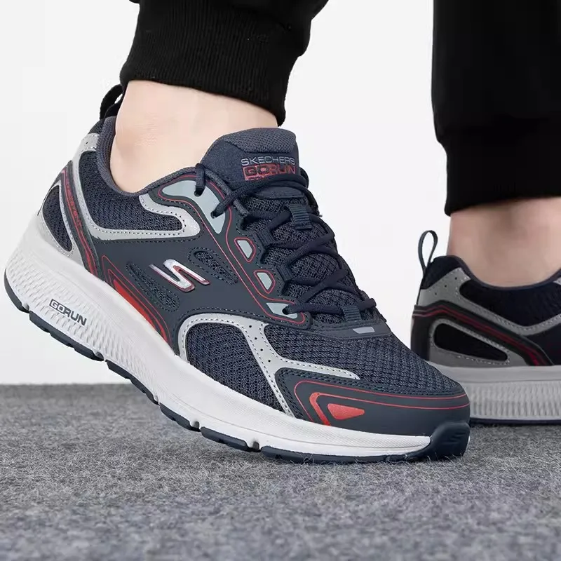 Skecher Men's Sneakers Summer breathable mesh casual running shoes Lightweight shock-absorbing jogging shoes
Skecher Men's Sneakers Summer breathable mesh casual running shoes Lightweight shock-absorbing jogging shoes