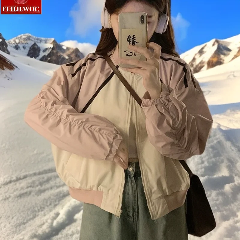 Christmas Color-Block Baseball Jackets Coat 2025 Autumn Winter Japanese Cute Sweet Girls Preppy Style Pink Casual Short Coats
Christmas Color-Block Baseball Jackets Coat 2025 Autumn Winter Japanese Cute Sweet Girls Preppy Style Pink Casual Short Coats