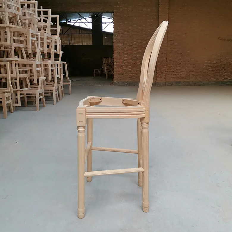 Bar round back retro backrest bar stool high stool white blank American bar table
Bar round back retro backrest bar stool high stool white blank American bar table
