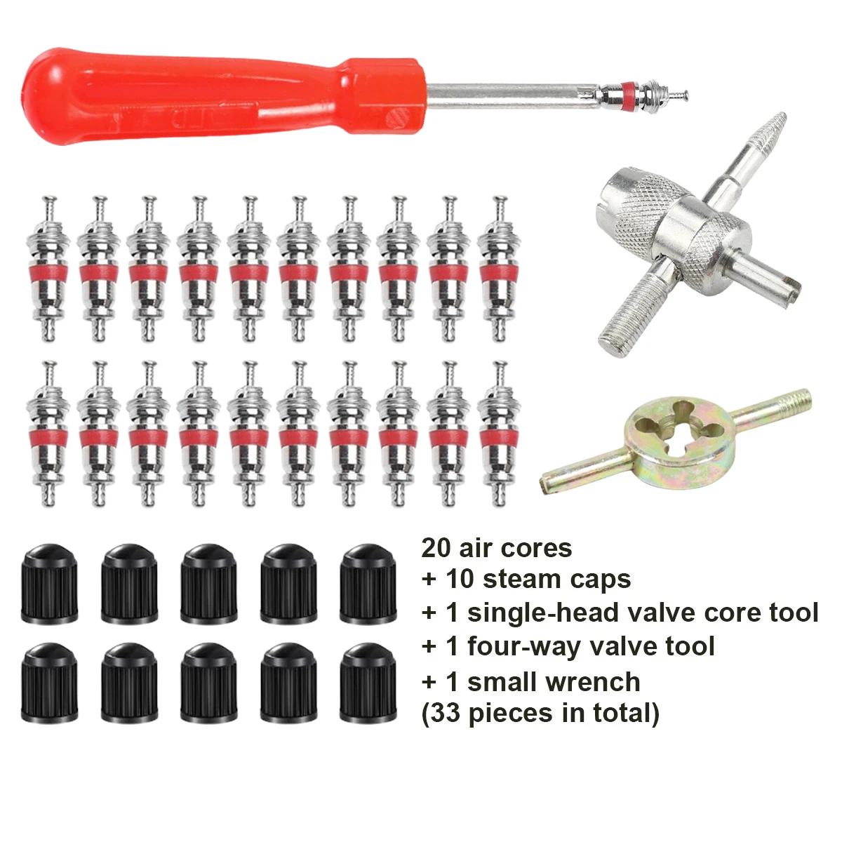 Car Bicycle Slotted Handle Tire Valve Stem Core Remover Screwdriver Tire Repair Install Tool Kit Auto Motorcycle Accessories
Car Bicycle Slotted Handle Tire Valve Stem Core Remover Screwdriver Tire Repair Install Tool Kit Auto Motorcycle Accessories