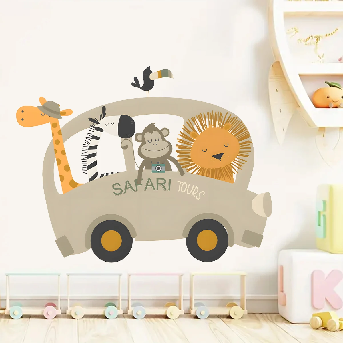 1Pc Giraffe lion cartoon Animal car wall stickers for kids room decoration bedroom wall decals living baby room decor 40*60cm
1Pc Giraffe lion cartoon Animal car wall stickers for kids room decoration bedroom wall decals living baby room decor 40*60cm