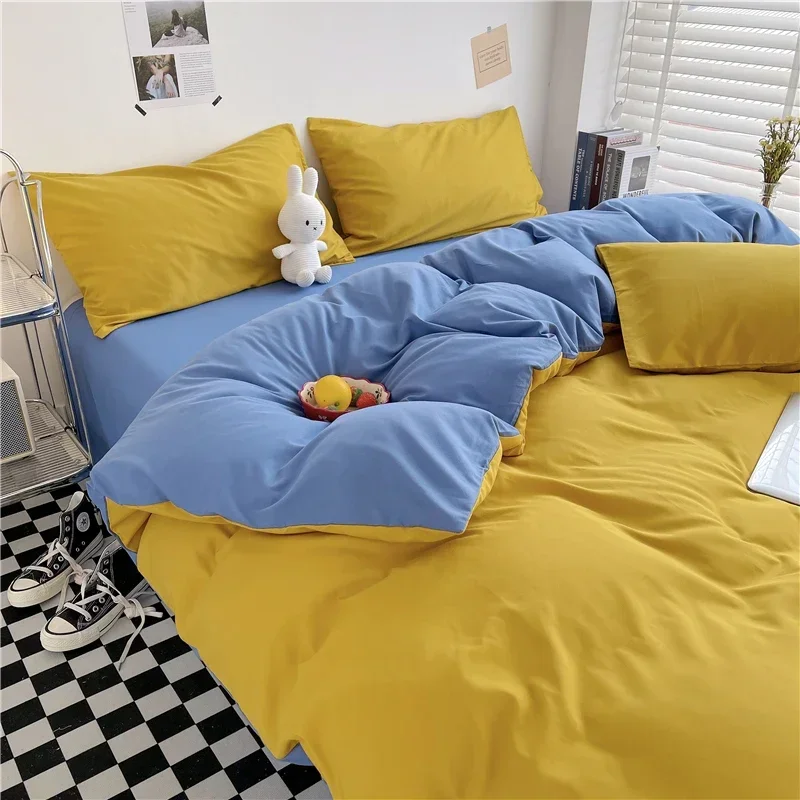 Fashion Solid Skin Care Quilt Cover Home Textile YELLOW Set Duvet Cover for Bedding Double King Size
Fashion Solid Skin Care Quilt Cover Home Textile YELLOW Set Duvet Cover for Bedding Double King Size