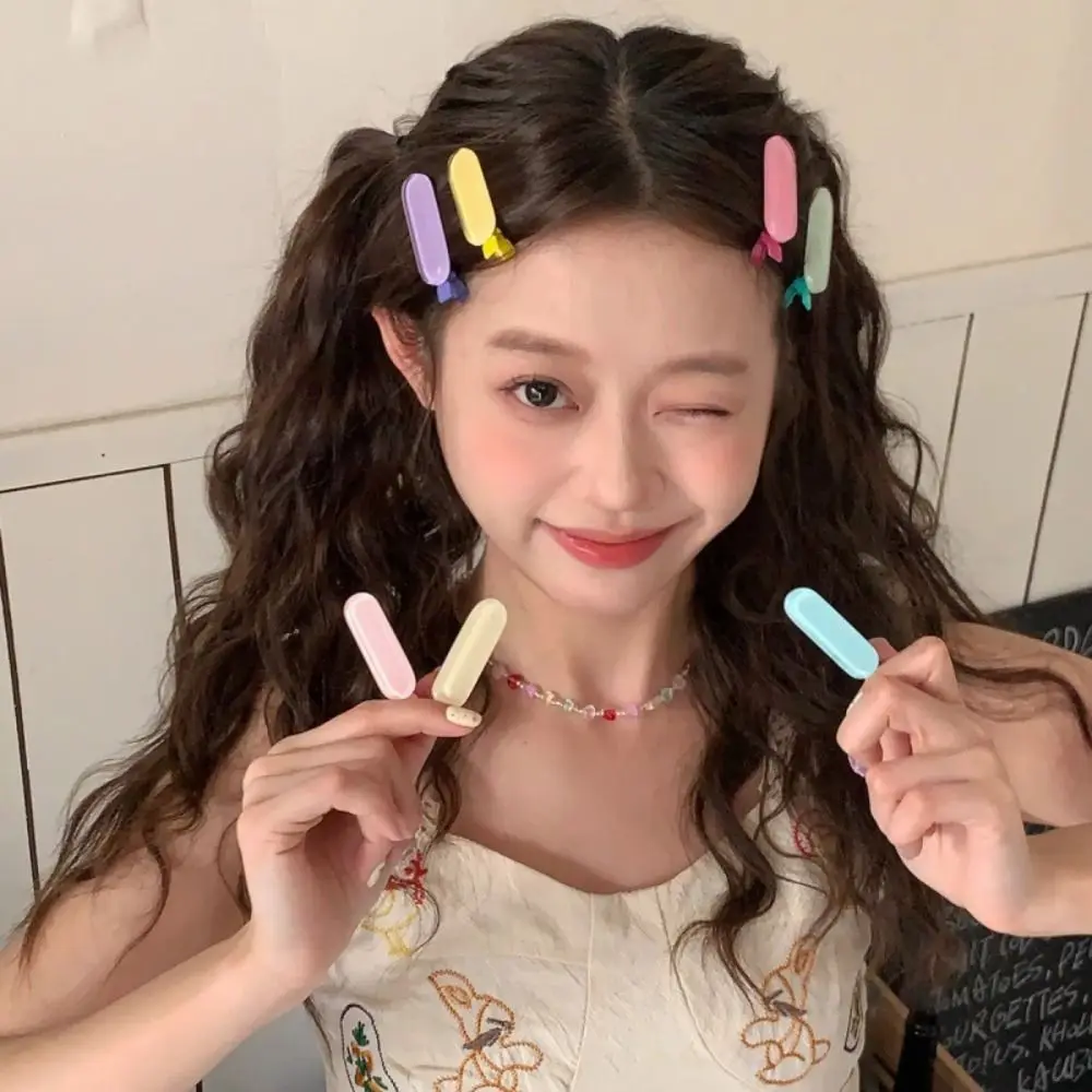 Temperament Geometric Oval Barrettes Hair Accessories Korean Style Jelly Color Hair Clip Side Clip Headwear Duckbill Clip Women
Temperament Geometric Oval Barrettes Hair Accessories Korean Style Jelly Color Hair Clip Side Clip Headwear Duckbill Clip Women