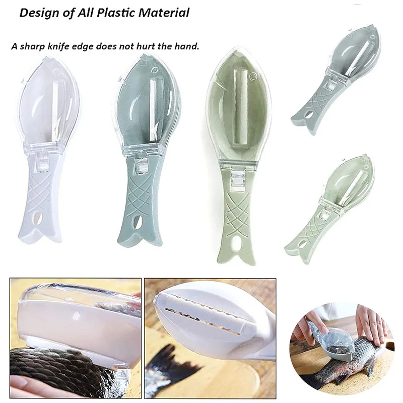 1pc Multifunction Fish Scale Remover Peeling Skin Scraper Fish Scaler Kitchen Tools Fast Fish Scale Remover Descaler Tool Gadge
1pc Multifunction Fish Scale Remover Peeling Skin Scraper Fish Scaler Kitchen Tools Fast Fish Scale Remover Descaler Tool Gadge