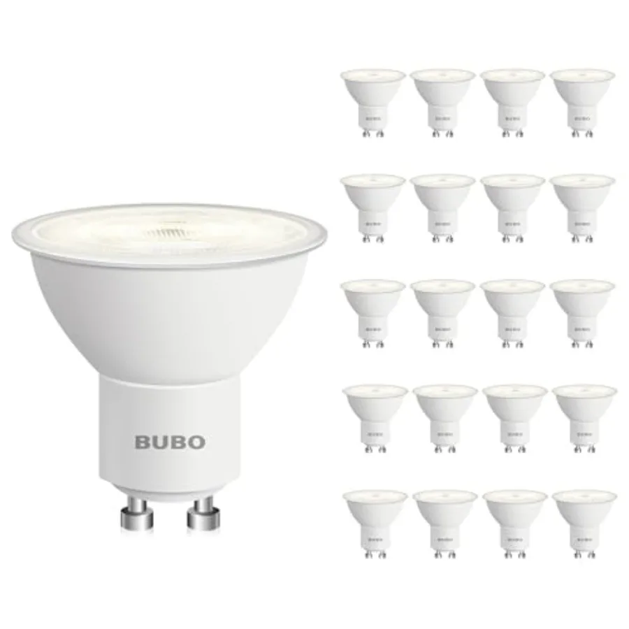 GU10 LED Bulb 6W Equivalent 50W 4000K Cool White 650 Lumens Non-Dimmable GU10 Bulb Replacement for Track Lighting MR16 LED Bulb
GU10 LED Bulb 6W Equivalent 50W 4000K Cool White 650 Lumens Non-Dimmable GU10 Bulb Replacement for Track Lighting MR16 LED Bulb