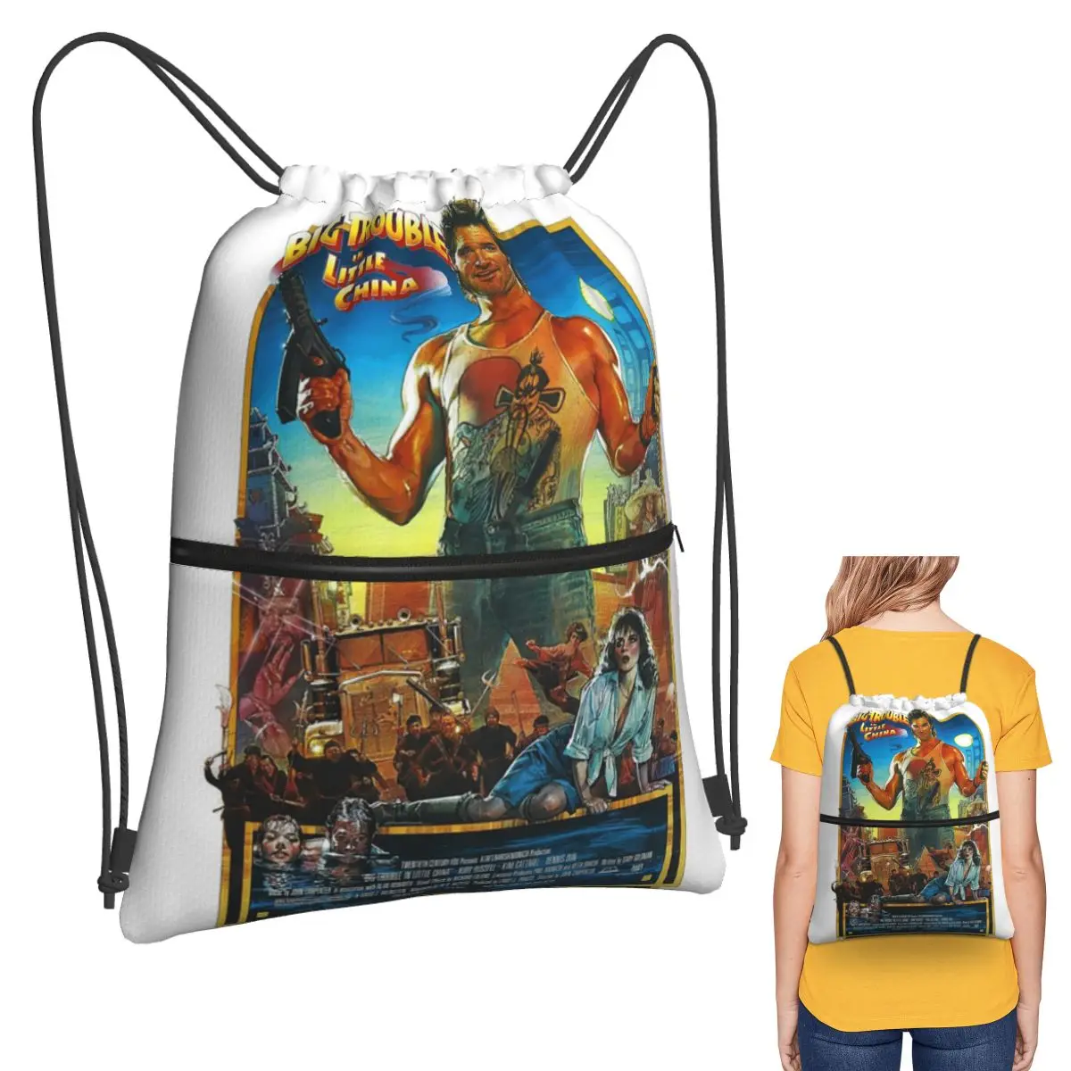Big Trouble In Little China Backpacks Fashion Drawstring Bags Storage Bag Book Bags for Travel Students
Big Trouble In Little China Backpacks Fashion Drawstring Bags Storage Bag Book Bags for Travel Students