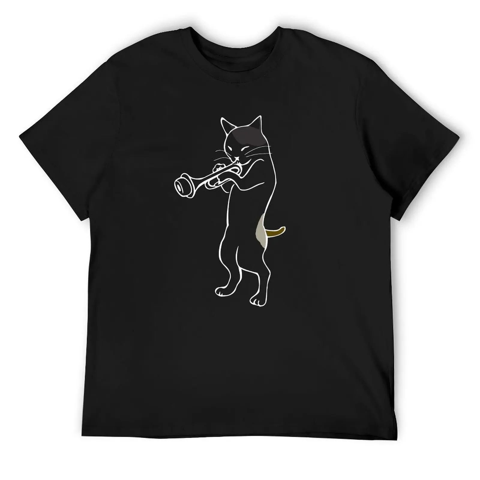 Jazz Cat - Cat Playing Trumpet T-Shirt summer clothes Short sleeve tee t shirt men 100℅ cotton
Jazz Cat - Cat Playing Trumpet T-Shirt summer clothes Short sleeve tee t shirt men 100℅ cotton