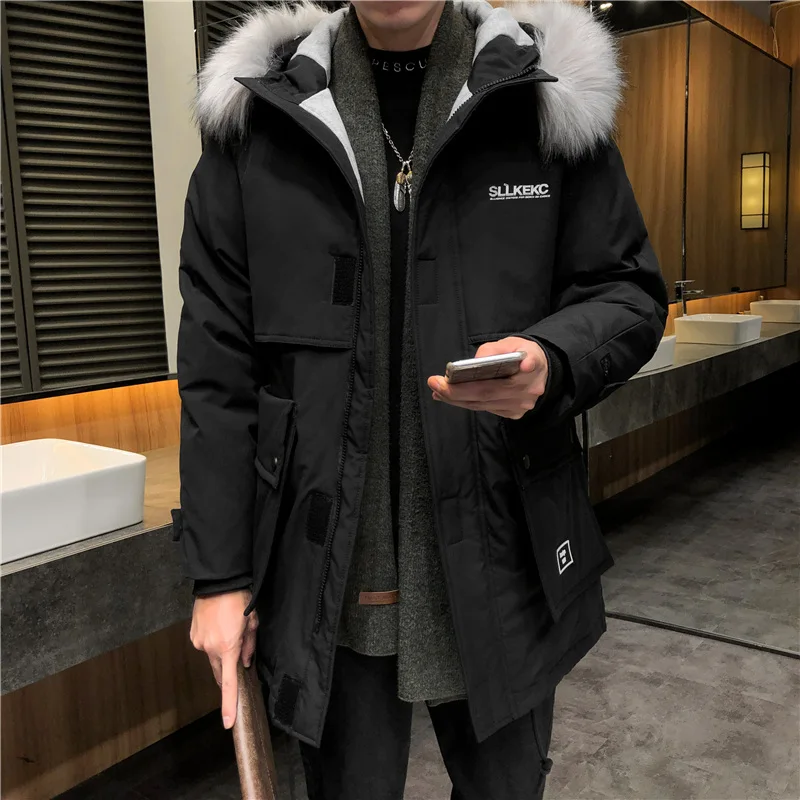 Male Keep Warm Fur Collar Winter Jacket Parkas Men Windproof Hooded Thicken Multi-pocket Down Coat Male Long Solid Color Parkas
Male Keep Warm Fur Collar Winter Jacket Parkas Men Windproof Hooded Thicken Multi-pocket Down Coat Male Long Solid Color Parkas