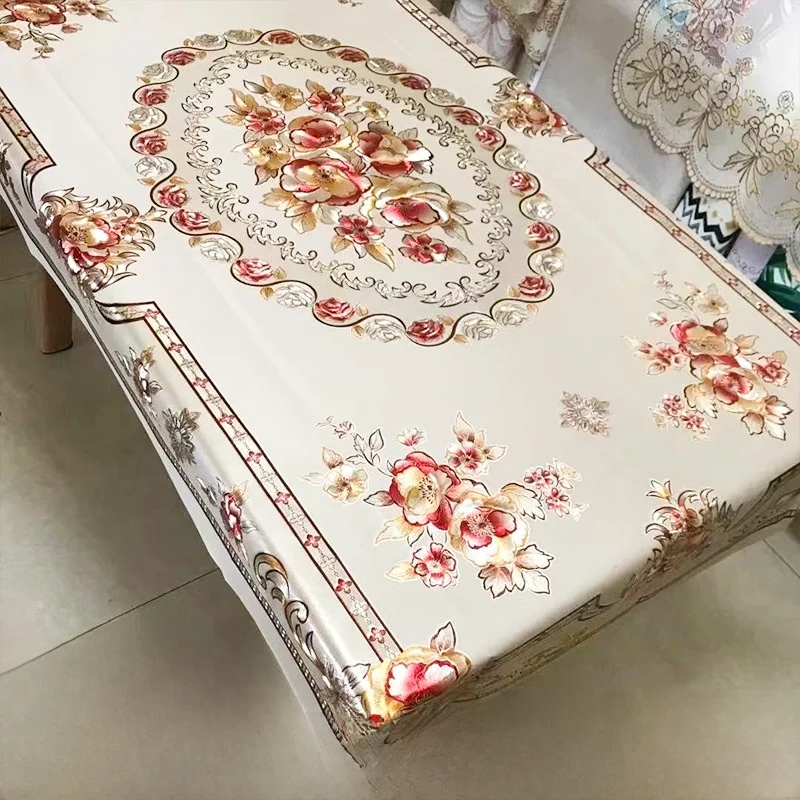 New European Style Tablecloth Gold Stamping Simple Home Use Tablecloth Thread Pattern Matching PVC Tablecloth Rectangular Sha...
New European Style Tablecloth Gold Stamping Simple Home Use Tablecloth Thread Pattern Matching PVC Tablecloth Rectangular Sha...