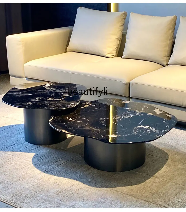 Light Luxury Natural Black Rose Marble Tea Table Shaped Minimalist Suspension Luxury Stone round Coffee Table
Light Luxury Natural Black Rose Marble Tea Table Shaped Minimalist Suspension Luxury Stone round Coffee Table