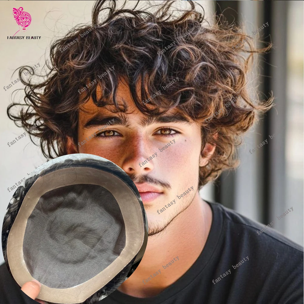 28mm Natural Curly Human Hair Toupee for Men Fine Mono Male Hair 20mm Curly Prosthesis Breathable Human Hair Replacement System
28mm Natural Curly Human Hair Toupee for Men Fine Mono Male Hair 20mm Curly Prosthesis Breathable Human Hair Replacement System