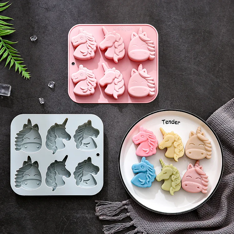 2 Pack 6-hole 3 Different Unicorn-shaped Silicone Molds Fondant Candy Chocolate Mould Handmade Soap Ice Cube Molds Cake Decor
2 Pack 6-hole 3 Different Unicorn-shaped Silicone Molds Fondant Candy Chocolate Mould Handmade Soap Ice Cube Molds Cake Decor