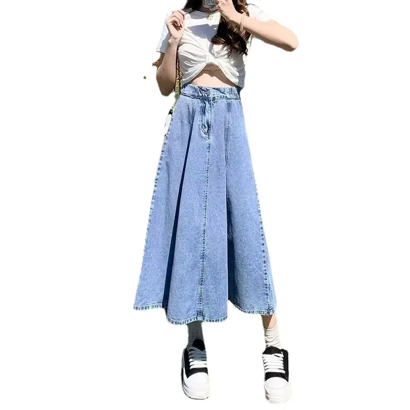 Summer New Fashion Thin A-Line Denim Skirt Women's Casual Style All-Match Midi Skirts Korean Style High Waist Long Skirts
Summer New Fashion Thin A-Line Denim Skirt Women's Casual Style All-Match Midi Skirts Korean Style High Waist Long Skirts