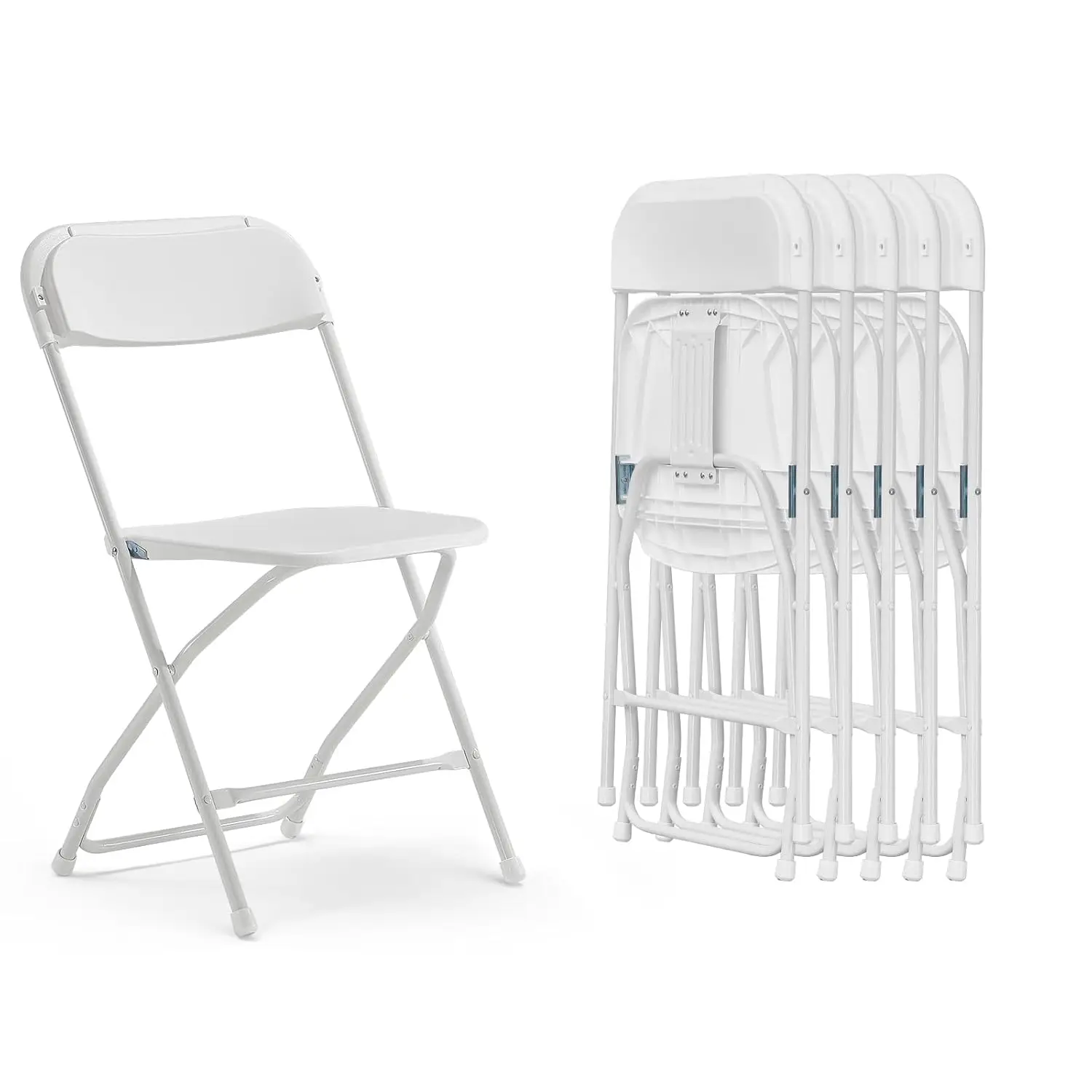 Folding Chairs 6 Pack, 550LBS Capacity Heavy Duty Plastic Folding Chairs with Reinforced Steel Frame, Portable, Customized
Folding Chairs 6 Pack, 550LBS Capacity Heavy Duty Plastic Folding Chairs with Reinforced Steel Frame, Portable, Customized