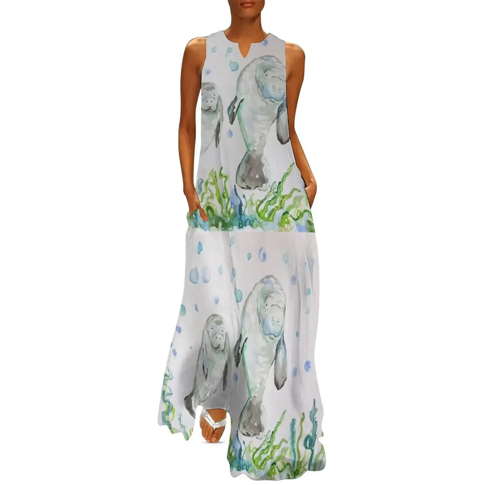 Mother Manatee and baby in watercolour art Long Dress dress women summer dress for women Summer dresses for women
Mother Manatee and baby in watercolour art Long Dress dress women summer dress for women Summer dresses for women