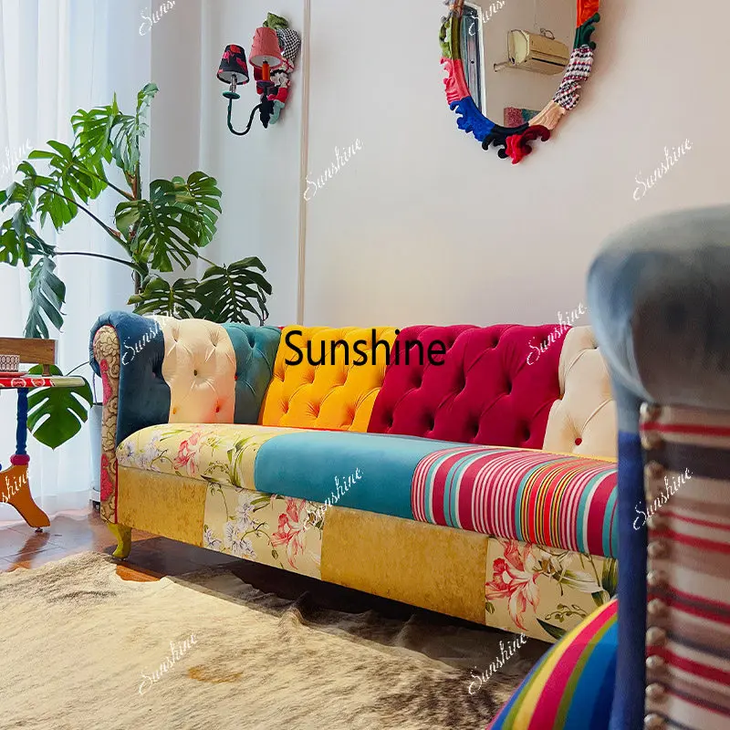 Modern light luxury living room fabric double sofa
Modern light luxury living room fabric double sofa
