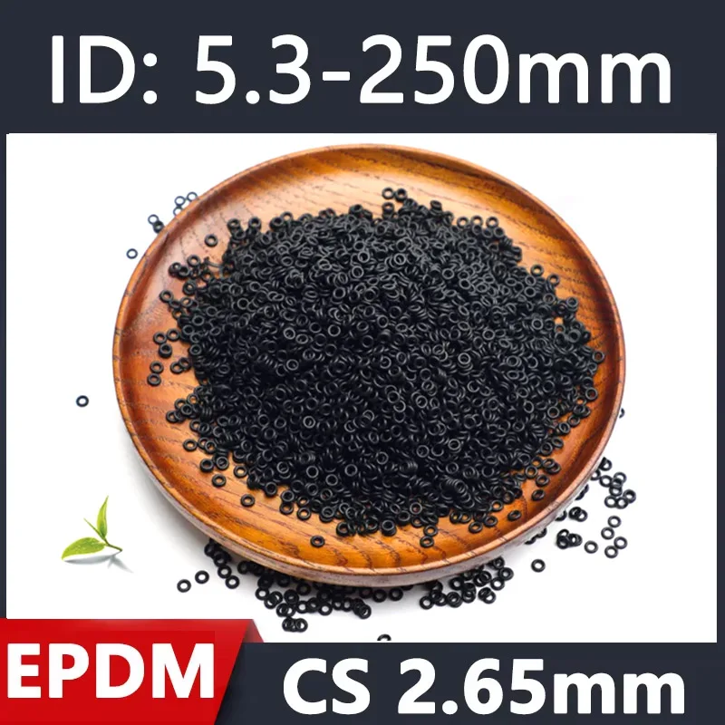 CS 2.65mm EPDM Rubber O Ring ID 5.3mm to 250mm Acid Alkali Water and Friction Resistance O-Ring Seals Sealing Washer Gasket
CS 2.65mm EPDM Rubber O Ring ID 5.3mm to 250mm Acid Alkali Water and Friction Resistance O-Ring Seals Sealing Washer Gasket