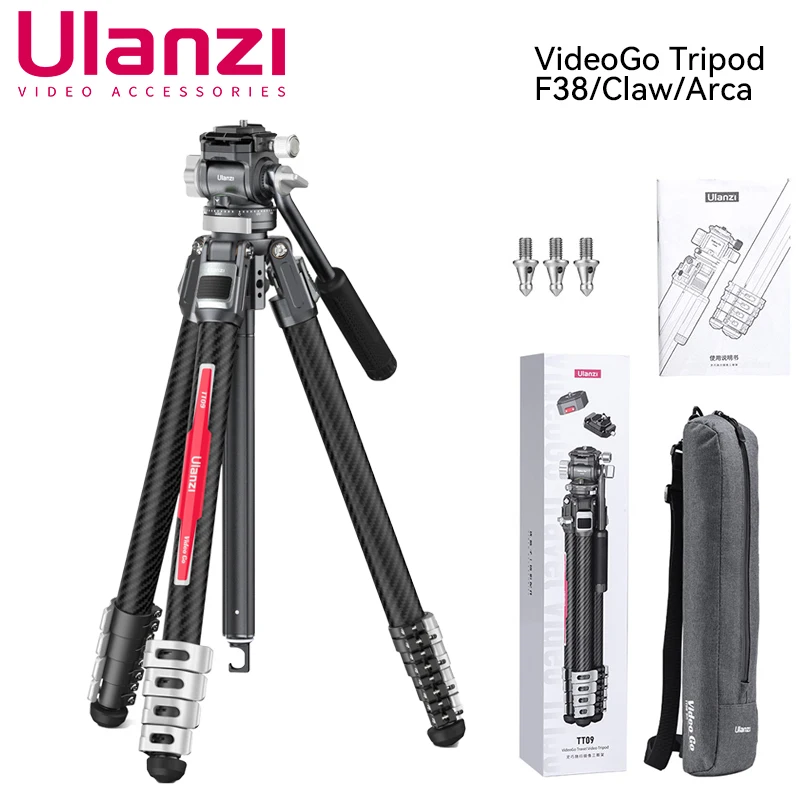 Штатив ULANZI Video-Go Claw Travel Camera из углеродного волокна F38 с быстросъемной жидкостной головкой 55,91 дюйма, профессиональный портативный для Canon Nikon
Штатив ULANZI Video-Go Claw Travel Camera из углеродного волокна F38 с быстросъемной жидкостной головкой 55,91 дюйма, профессиональный портативный для Canon Nikon