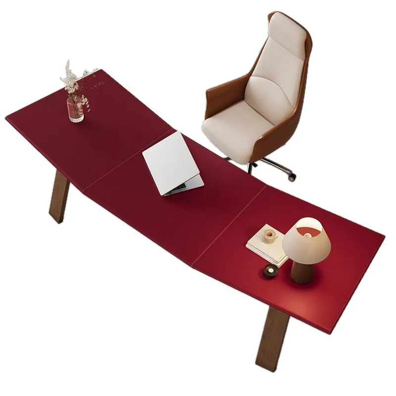 Saddle leather solid wood office lady boss computer desk arc
Saddle leather solid wood office lady boss computer desk arc