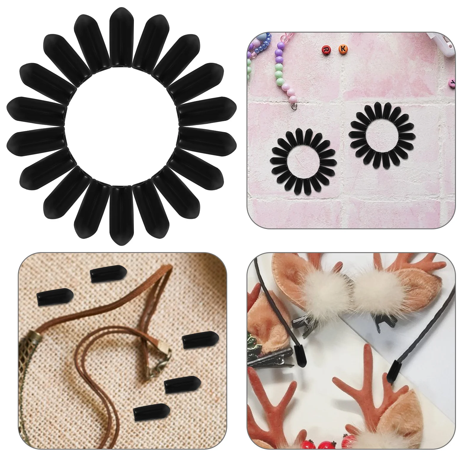 100pcs Hair Hoops Diy Accessories Rubber End Caps For Headband Repair Replacement Parts Headwear Supplies Craft Tool Kit
100pcs Hair Hoops Diy Accessories Rubber End Caps For Headband Repair Replacement Parts Headwear Supplies Craft Tool Kit