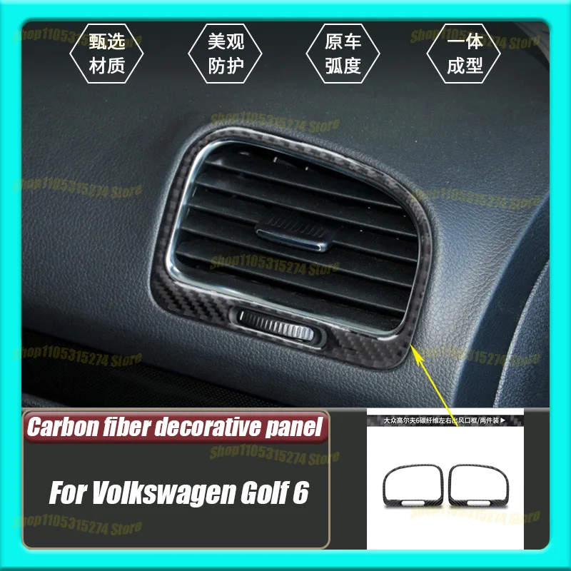 Left and Right Air Outlet Decorative Frames, Suitable for Volkswagen Golf 6 Real Carbon Fiber Interior Modified Auto Parts
Left and Right Air Outlet Decorative Frames, Suitable for Volkswagen Golf 6 Real Carbon Fiber Interior Modified Auto Parts