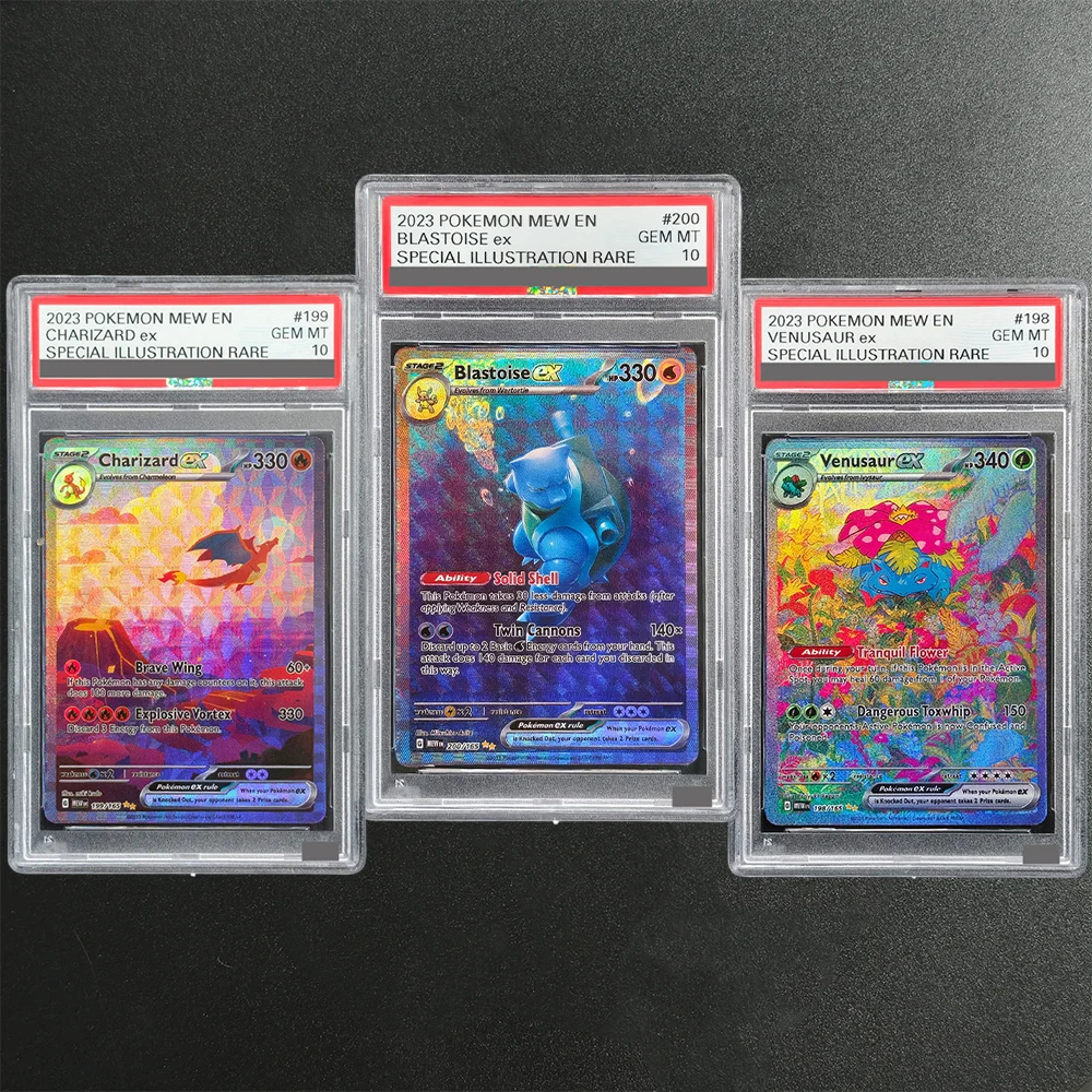 Self Made PTCG English Blastoise #200 Venusaur #198 Special Illustration Rare 10Points Rating Scarlet & Violet 151 Game Card Toy
Self Made PTCG English Blastoise #200 Venusaur #198 Special Illustration Rare 10Points Rating Scarlet & Violet 151 Game Card Toy