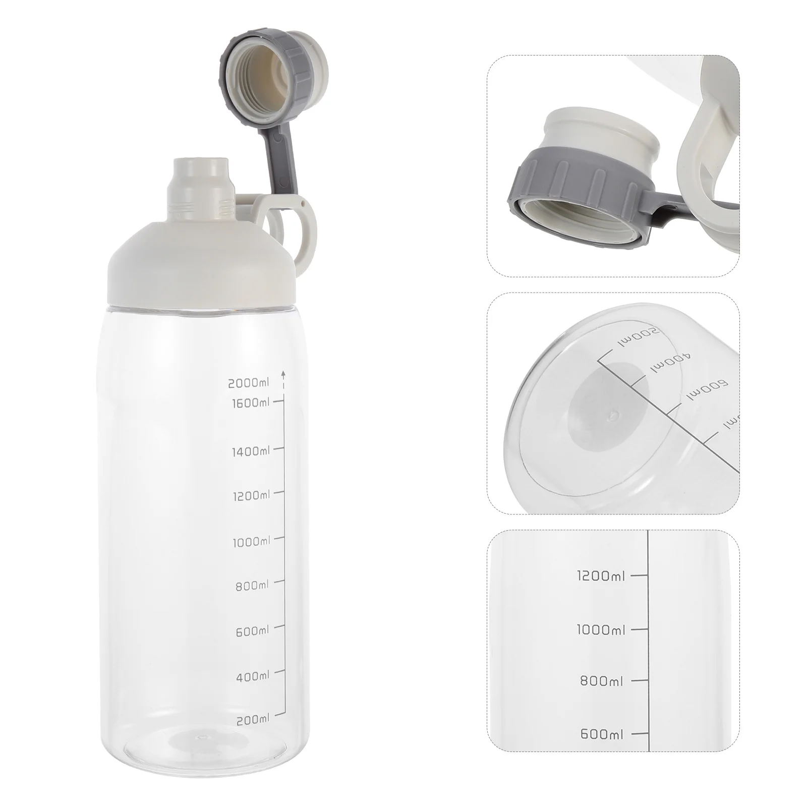 1pc Outdoor Sports Water Bottle 2L Large Capacity Fitness Jug Portable Water Container With Scale For Gym Workout Daily Use
1pc Outdoor Sports Water Bottle 2L Large Capacity Fitness Jug Portable Water Container With Scale For Gym Workout Daily Use