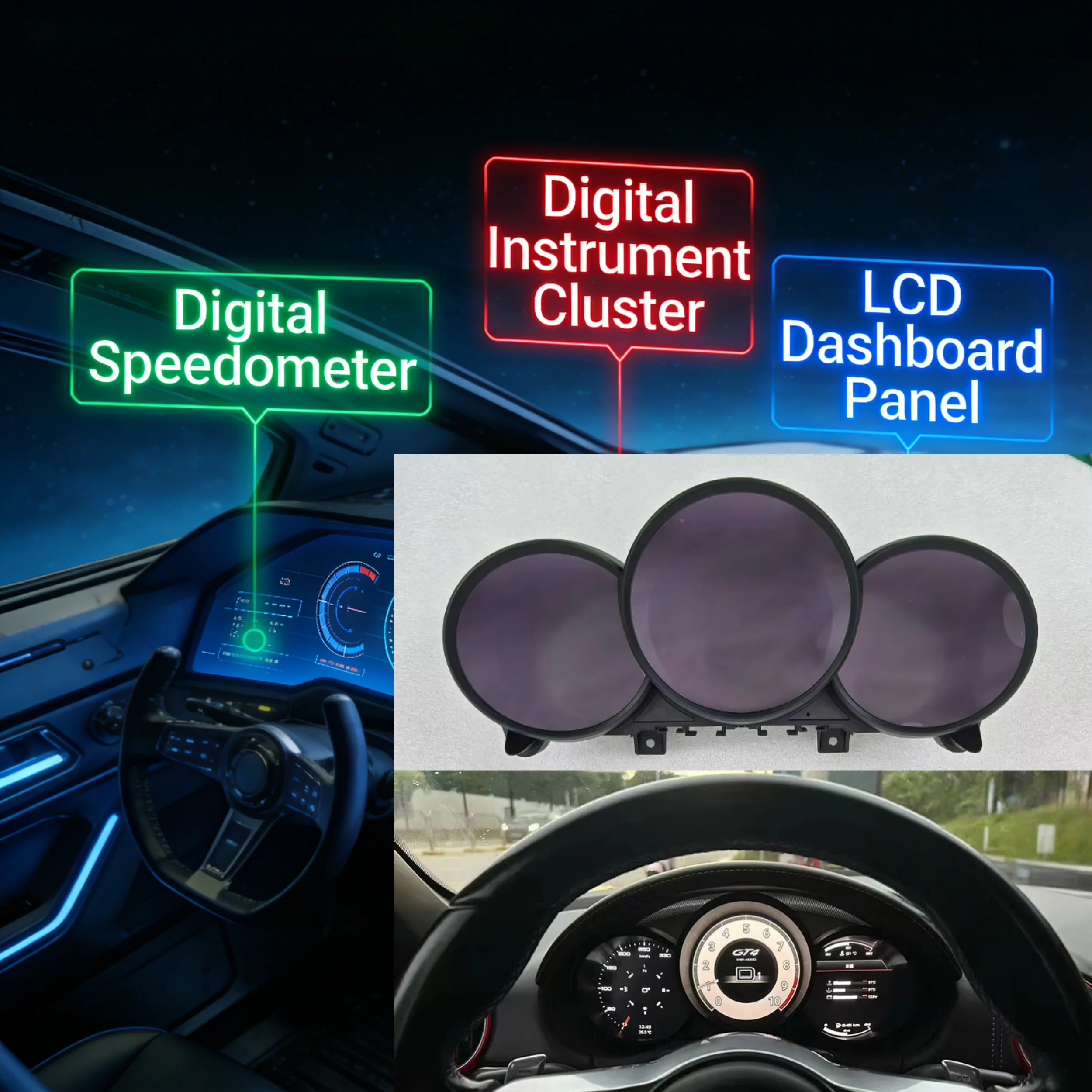 12.3'' inch For Porsche Boxster 987 2005~2012 Virtual Cockpit Speedometer LCD Meter Cluster Instrument Panel Player Dashboard
12.3'' inch For Porsche Boxster 987 2005~2012 Virtual Cockpit Speedometer LCD Meter Cluster Instrument Panel Player Dashboard
