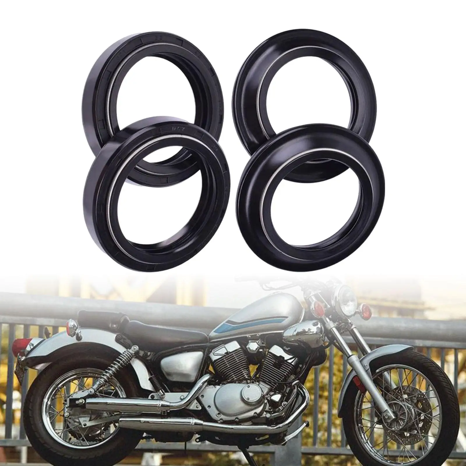 Rubber Front Fork Damper Oil Dust Seal Kit DC Metal Skeleton Self Tightening Spring for Yamaha Honda Suzuki Motorcycle
Rubber Front Fork Damper Oil Dust Seal Kit DC Metal Skeleton Self Tightening Spring for Yamaha Honda Suzuki Motorcycle
