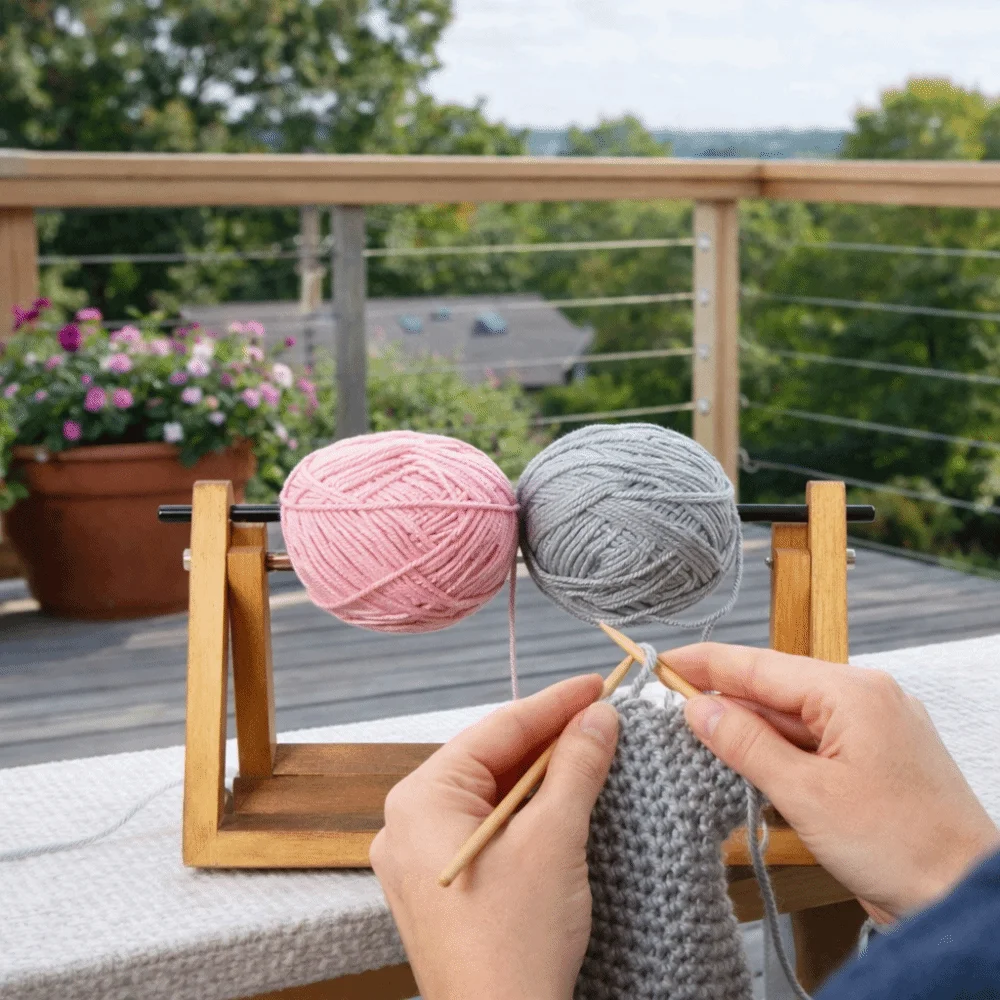 Rotating Wool Storage Rack Handmade Detachable Frame Yarn Spool Organizer Wooden Yarn Ball Stand Craft Organization
Rotating Wool Storage Rack Handmade Detachable Frame Yarn Spool Organizer Wooden Yarn Ball Stand Craft Organization