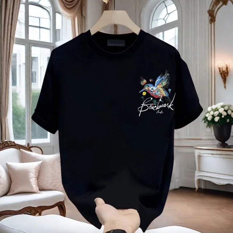 High quality men's 100% cotton new trend heavy short sleeve design creative printing on the clothes of minority men and women
High quality men's 100% cotton new trend heavy short sleeve design creative printing on the clothes of minority men and women