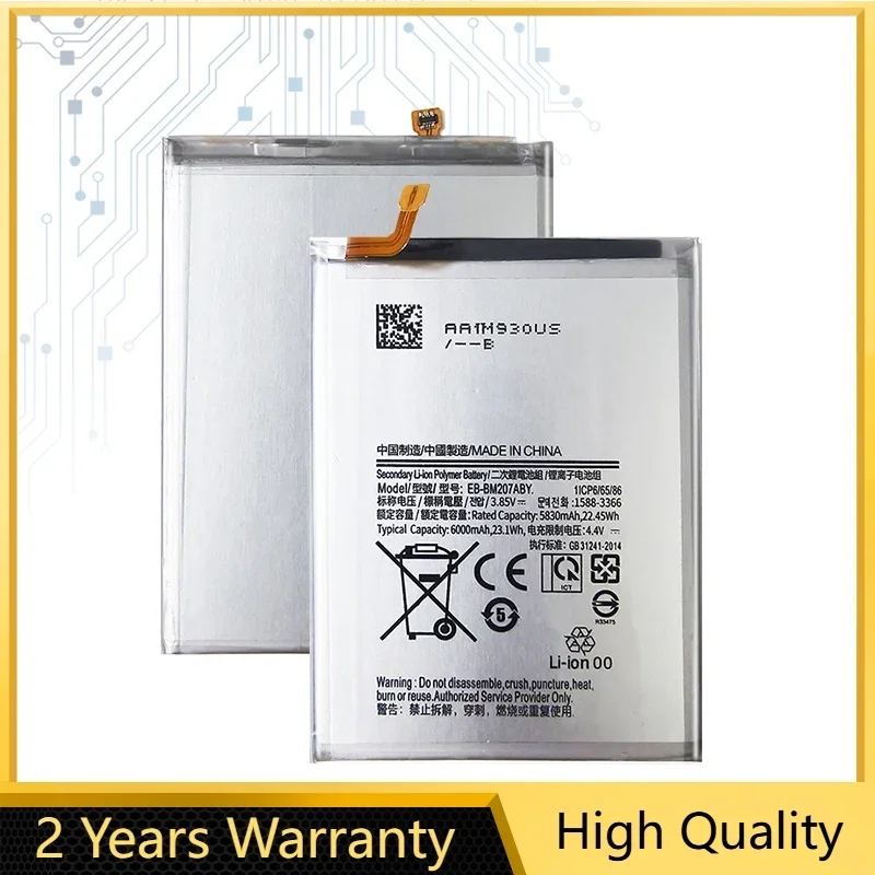 Литий-ионный аккумулятор EB-BM207ABY для Samsung Galaxy M30s SM-M3070 M3070 M21 M31 M215
Литий-ионный аккумулятор EB-BM207ABY для Samsung Galaxy M30s SM-M3070 M3070 M21 M31 M215