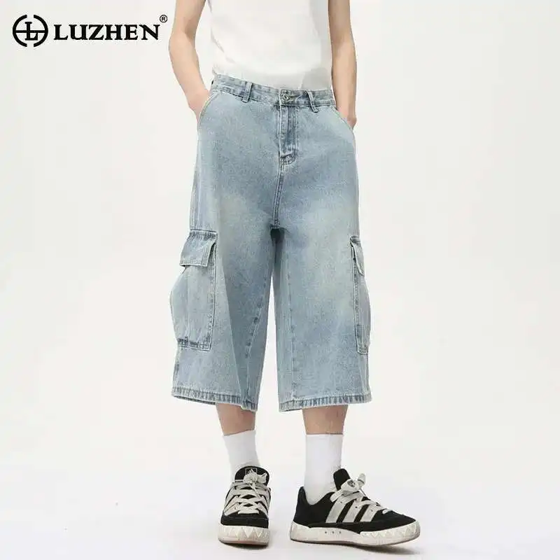 LUZHEN 2025 Summer Vintage Washed Straight Cropped Denim Pants Men's Original Pockets Decorate Street Casual Male Jeans LZ9406
LUZHEN 2025 Summer Vintage Washed Straight Cropped Denim Pants Men's Original Pockets Decorate Street Casual Male Jeans LZ9406