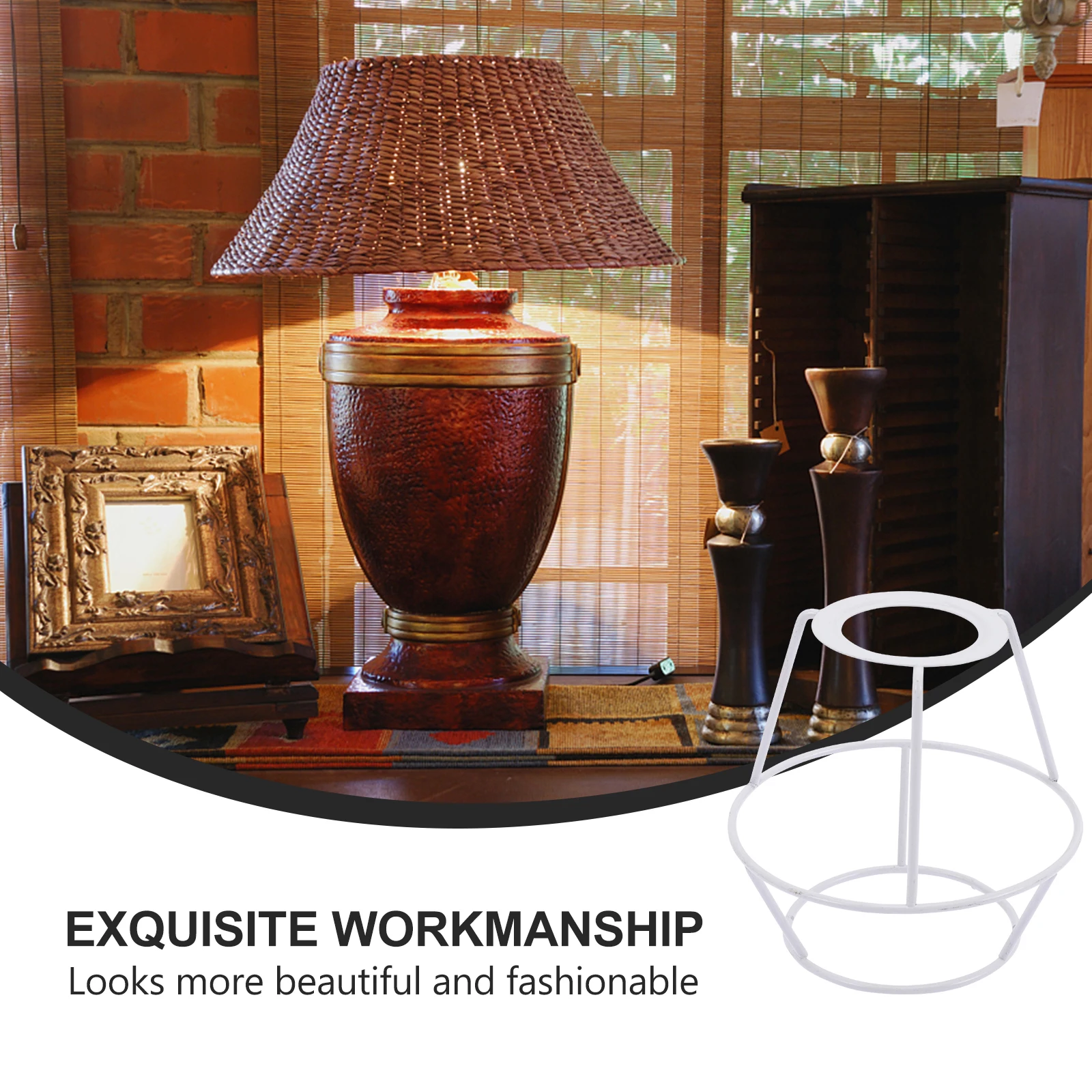 Iron Lamp Shade Ring Fitter Vintage Wire Frame Diy Chandelier Light Cage Guard Holder For Desk Lamp E27 Metal Ring Support
Iron Lamp Shade Ring Fitter Vintage Wire Frame Diy Chandelier Light Cage Guard Holder For Desk Lamp E27 Metal Ring Support