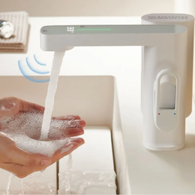 Creative LED Color Changing Bathroom Faucets Intelligent Automatic Touchless 2-in-1 Basin Faucet Soap Dispenser Combination
Creative LED Color Changing Bathroom Faucets Intelligent Automatic Touchless 2-in-1 Basin Faucet Soap Dispenser Combination
