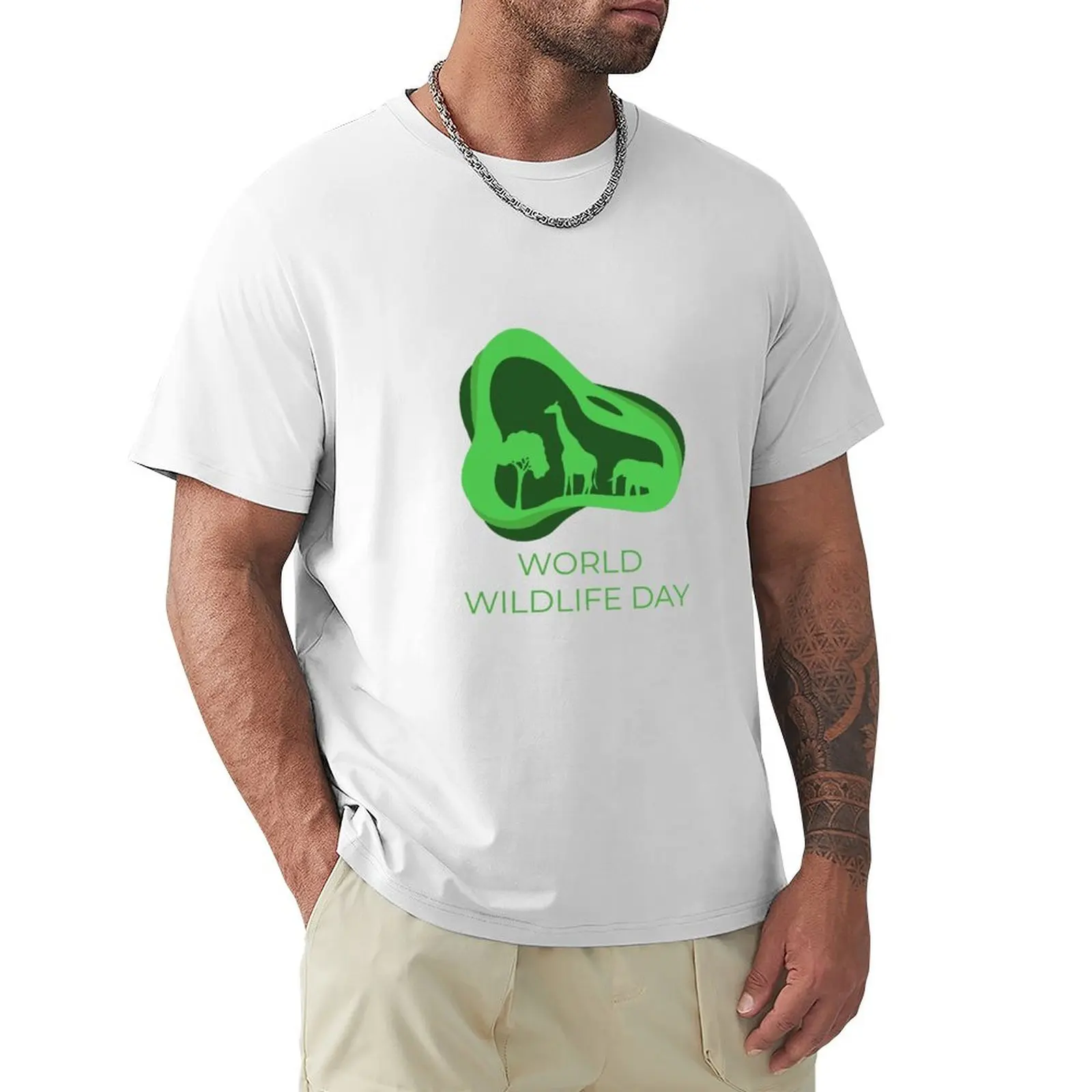 World wildlife day design T-Shirt quick-drying customs plain aesthetic clothes t shirt men
World wildlife day design T-Shirt quick-drying customs plain aesthetic clothes t shirt men