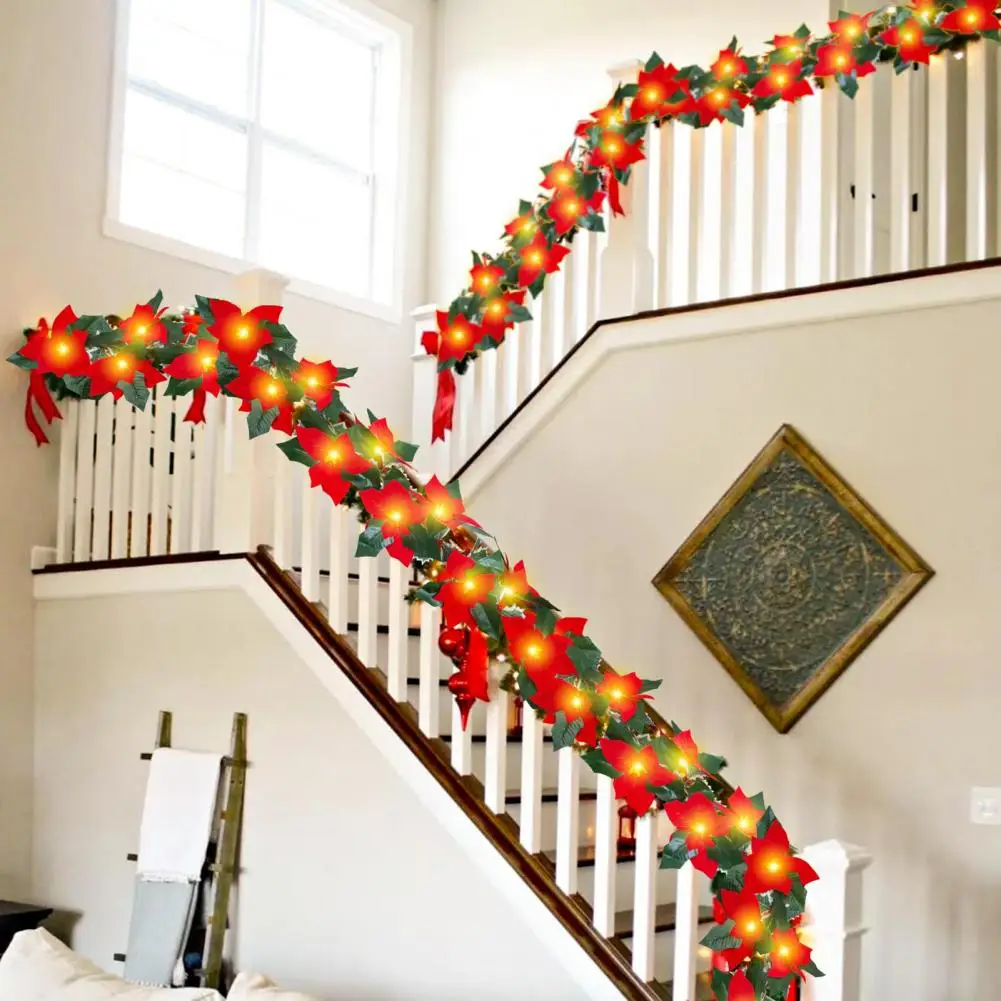 Holly Leaf Christmas Wreath Led Fireplace String Light Garland with Flowers for Indoor/outdoor Holiday Decoration Wireless
Holly Leaf Christmas Wreath Led Fireplace String Light Garland with Flowers for Indoor/outdoor Holiday Decoration Wireless
