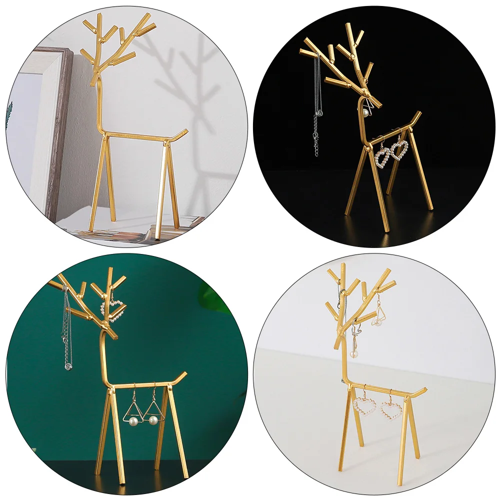 Chic Deer Shape Iron Jewelry Display Stand Holder For Necklace Earring Ring Rack Organizer Bedroom Dressing Table Decor Premium
Chic Deer Shape Iron Jewelry Display Stand Holder For Necklace Earring Ring Rack Organizer Bedroom Dressing Table Decor Premium