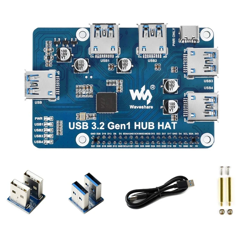 Плата расширения головки Waveshare USB 3,2 Gen1 HUB для Raspberry Pi 4 B 3 B + 3 B 2B Zero 2 Вт Zero WH,Plug And Play
Плата расширения головки Waveshare USB 3,2 Gen1 HUB для Raspberry Pi 4 B 3 B + 3 B 2B Zero 2 Вт Zero WH,Plug And Play