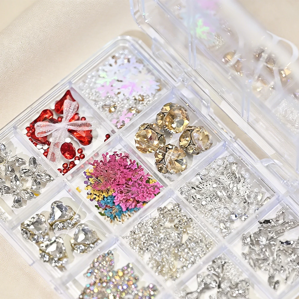 12Grids 3D Butterfly, Bow & Rhinestone Nail Art Decors Mixed Silver Luxury Nail Art Charms Set for Wedding DIY Manicure Nail Art
12Grids 3D Butterfly, Bow & Rhinestone Nail Art Decors Mixed Silver Luxury Nail Art Charms Set for Wedding DIY Manicure Nail Art