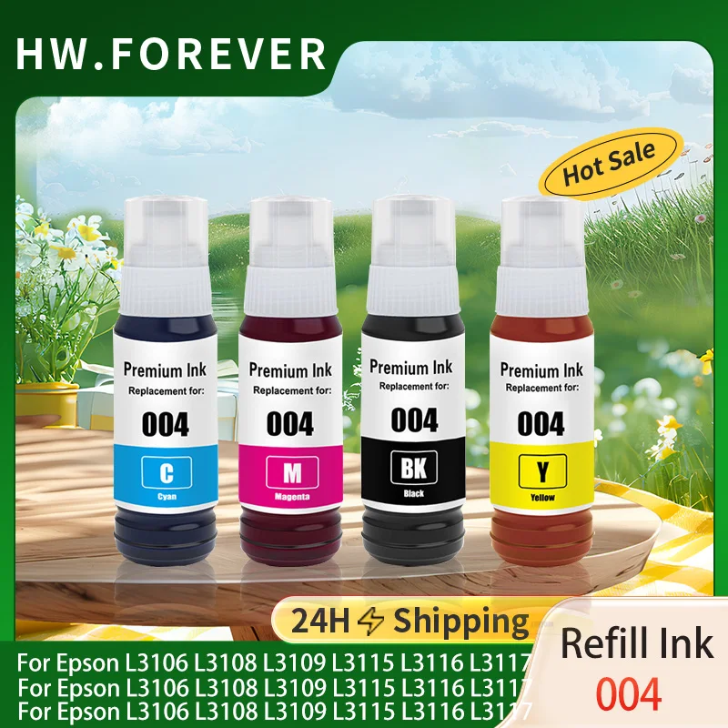 004 Комплект для заправки чернил для Epson L3119 L3151 L3153 L3156 L3158 L3161 L3106 L3108 L3109 L3115 L3116 L3117 L3118 Чернила для принтеров
004 Комплект для заправки чернил для Epson L3119 L3151 L3153 L3156 L3158 L3161 L3106 L3108 L3109 L3115 L3116 L3117 L3118 Чернила для принтеров
