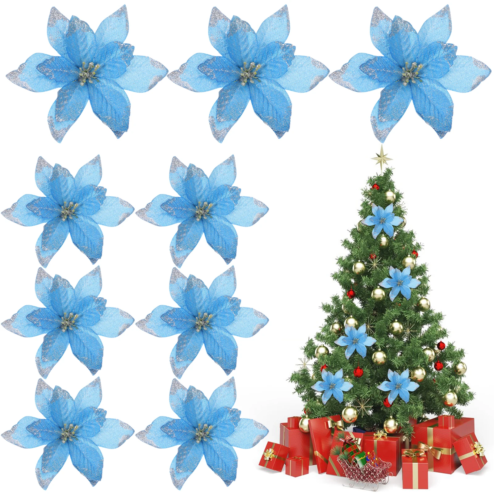 10 Pcs Christmas Tree naments Artificial Flowers Decorative Plastic Xmas Crafts Home Wreath Accessories Holiday Gifts
10 Pcs Christmas Tree naments Artificial Flowers Decorative Plastic Xmas Crafts Home Wreath Accessories Holiday Gifts