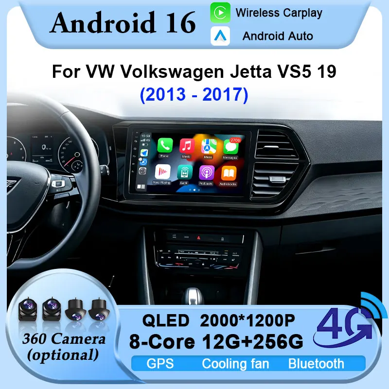 For VW Volkswagen Jetta VS5/19 2013-2017 Android 16 Carplay Auto Audio Radio GPS Navigation Car Multimedia 4G Wifi Video Player
For VW Volkswagen Jetta VS5/19 2013-2017 Android 16 Carplay Auto Audio Radio GPS Navigation Car Multimedia 4G Wifi Video Player