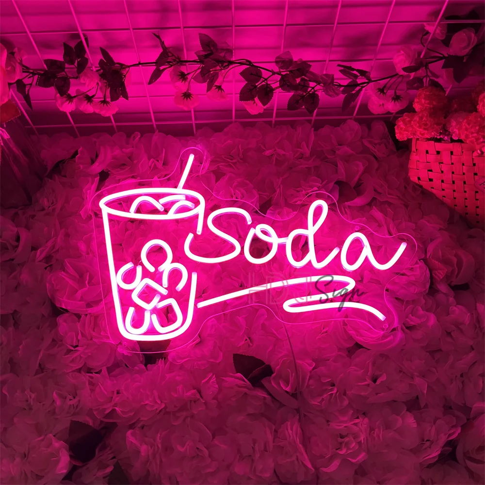 Soda Neon LED Sign For Bar Wall Hanging Room Party Decor Drink Neon Lights USB Bar Milk Tea Stores Business Neon Signs
Soda Neon LED Sign For Bar Wall Hanging Room Party Decor Drink Neon Lights USB Bar Milk Tea Stores Business Neon Signs