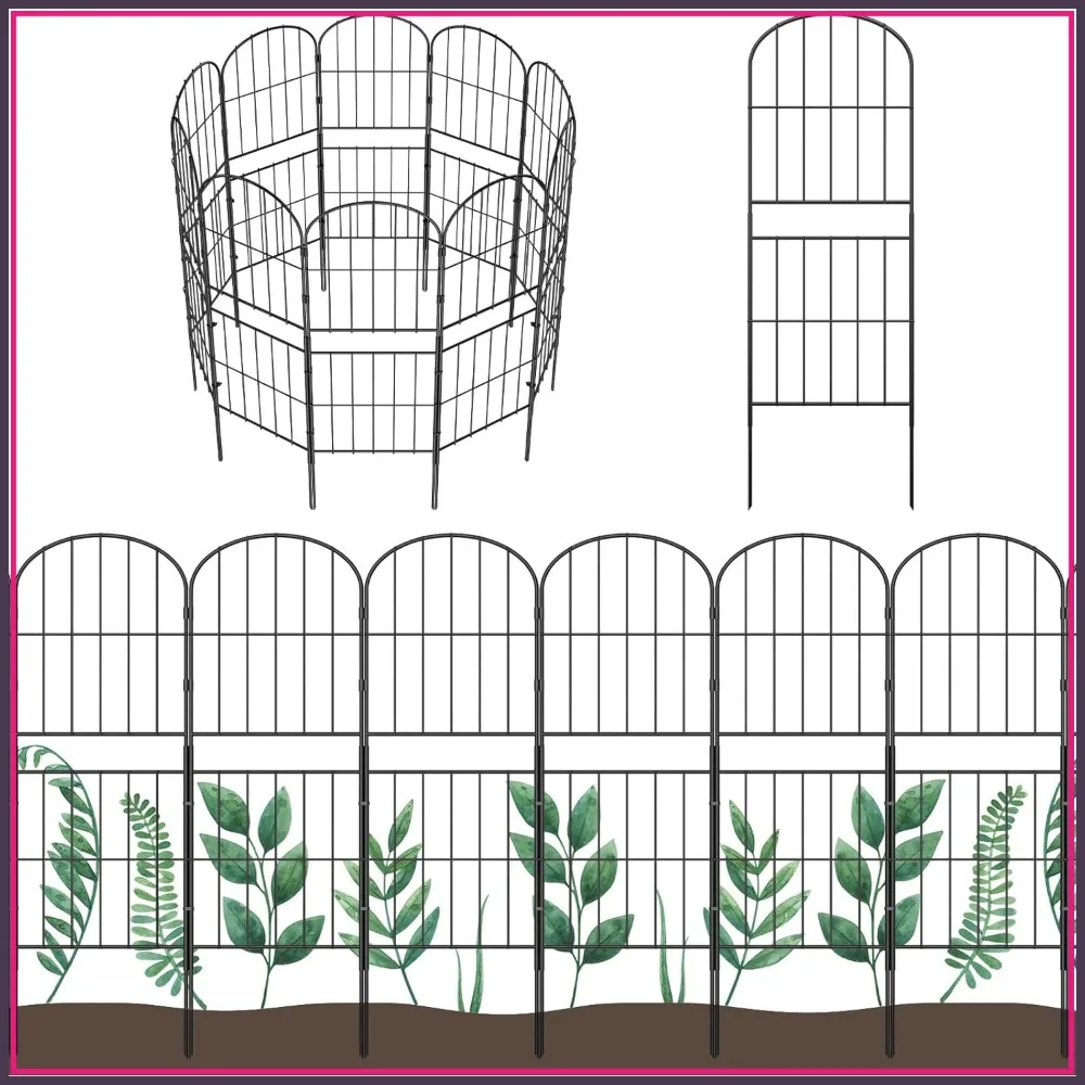 36in H x 10.8ft L Metal Garden Fence 10 Pack Rustproof Wire Panel Border for Flower Bed Yard Patio Decorative Animal Barrier
36in H x 10.8ft L Metal Garden Fence 10 Pack Rustproof Wire Panel Border for Flower Bed Yard Patio Decorative Animal Barrier