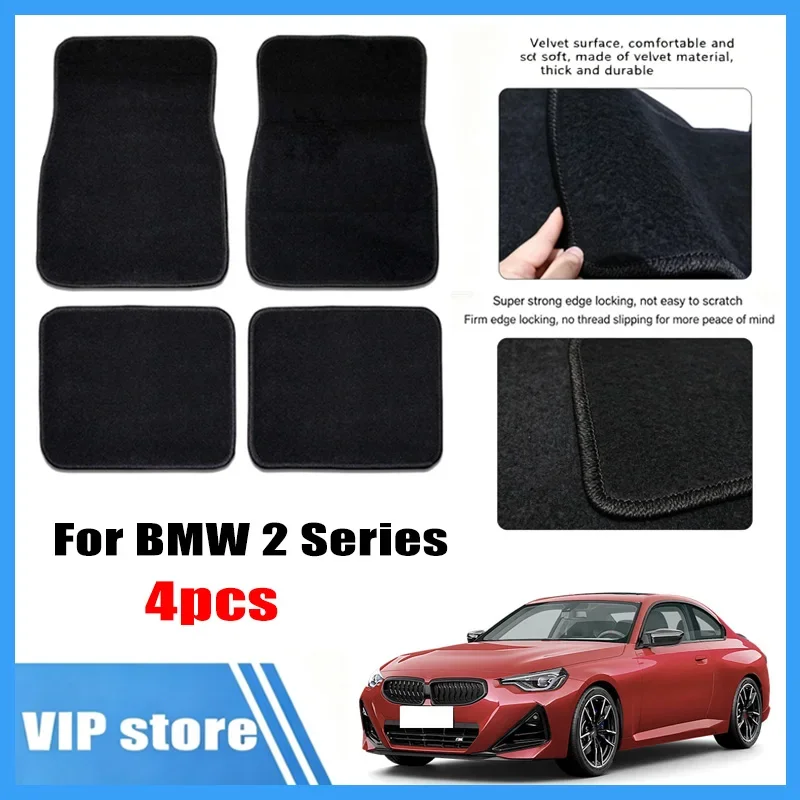 4pcs Car Floor Mats All-Weather Easy To Clean Durable Anti-Slip Interior Protection Floor Liners For BMW 2 Series Accessories
4pcs Car Floor Mats All-Weather Easy To Clean Durable Anti-Slip Interior Protection Floor Liners For BMW 2 Series Accessories