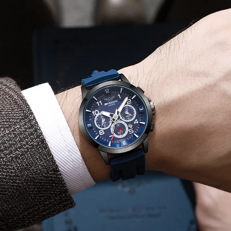 Модные мужские наручные часы, роскошные оригинальные мужские часы, силиконовый ремешок, спортивные кварцевые мужские часы, подарок
Модные мужские наручные часы, роскошные оригинальные мужские часы, силиконовый ремешок, спортивные кварцевые мужские часы, подарок