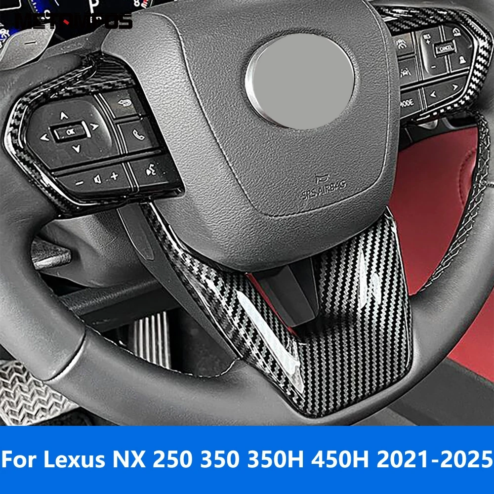 For Lexus NX 250 350 350H 450H 2021 2022 2023 2024 2025 Carbon Fiber Steering Wheel Cover Molding Trim Interior Accessories
For Lexus NX 250 350 350H 450H 2021 2022 2023 2024 2025 Carbon Fiber Steering Wheel Cover Molding Trim Interior Accessories