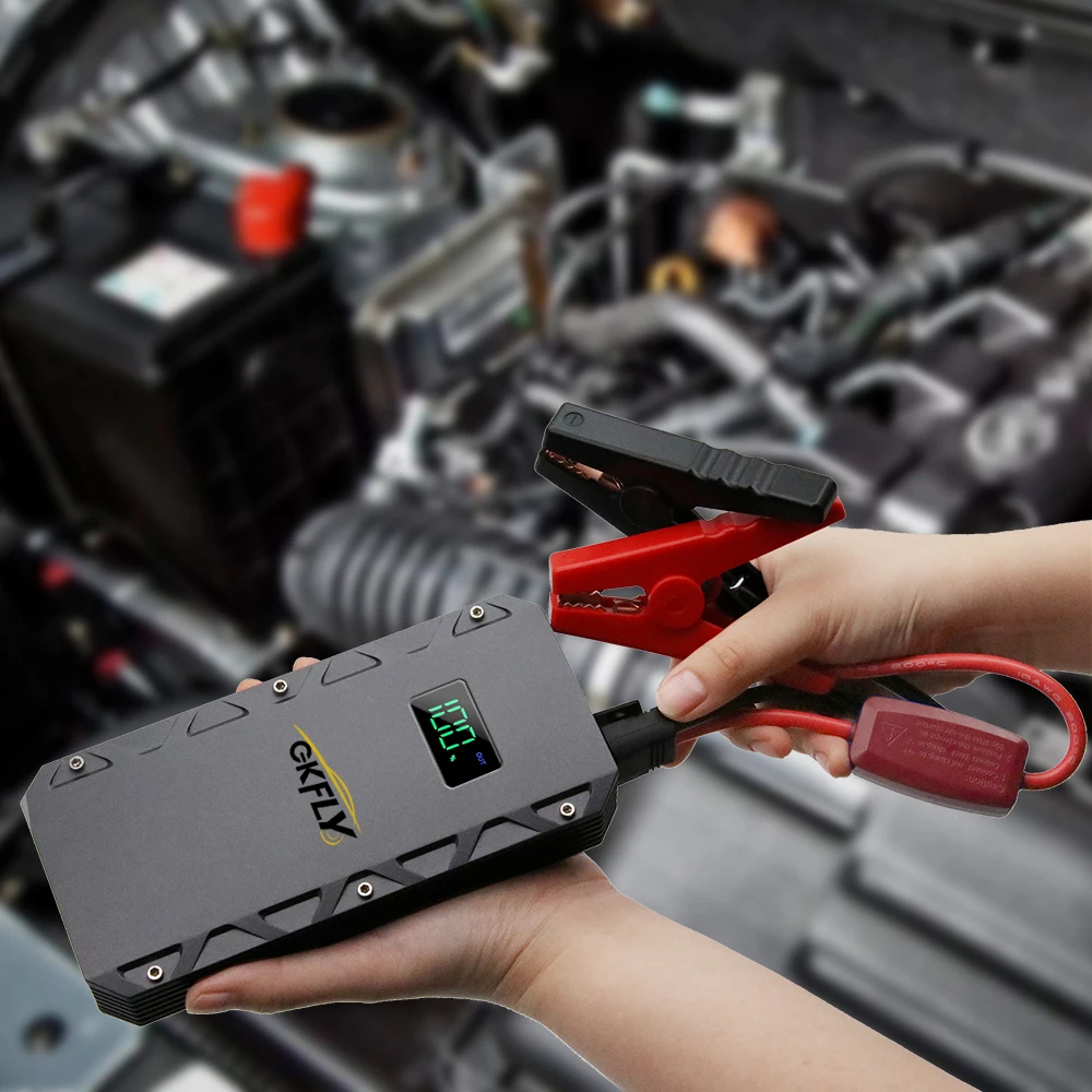 GKFLY High Power Car Jump Starter 4000A Portable Power Bank Car Battery Booster Starting Device for Petrol Diesel Cars
GKFLY High Power Car Jump Starter 4000A Portable Power Bank Car Battery Booster Starting Device for Petrol Diesel Cars